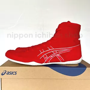 【Made to order】ASICS Wrestling Shoes 1083A001 EX-EO TWR900 Red x Red x White - Picture 1 of 7