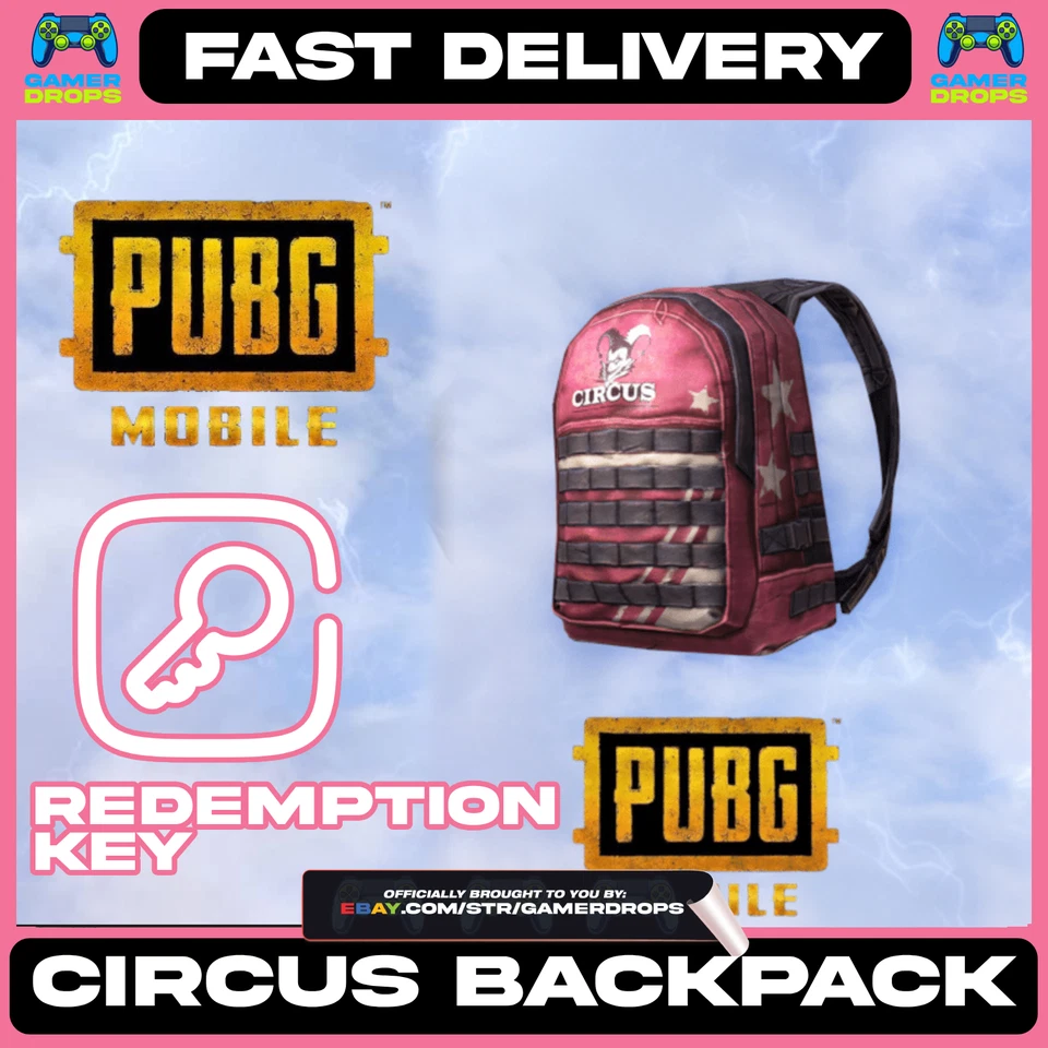 PUBG MOBILE SKIN - MOCHILA CIRCO - TWITCH - PIEL RARA EXCLUSIVA - RÁPIDA Foto 1 de 1