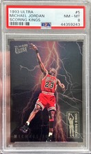 1993-94 Ultra Michael Jordan Scoring Kings Foil Insert Card #5 - PSA 8