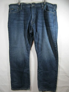 Polo Ralph Lauren Jeans Mens 42x30 Blue Denim Relaxed Straight Hampton Casual - Picture 1 of 11