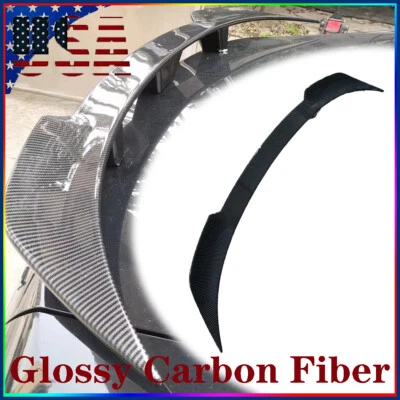 Universal Tail-free w/o Perforated Sport Car Rear Top Modified Wing Carbon Fiber Foto 1 de 4