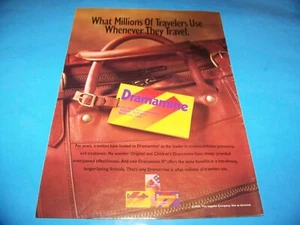 Dramamine Motion Sickness Medicine Original Print Advertisement Vintage 1996 - Picture 1 of 2