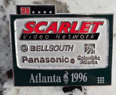 Scarlet Video Network 1996 Atlanta Olympics Pin - Image 1 of 3