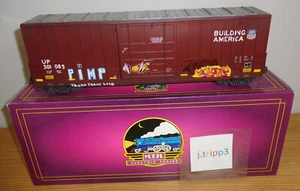MTH 20-90167 C Union Pacific 50' Hi-Cube Boxcar Train O Scale Weathered Graffiti - Picture 1 of 6