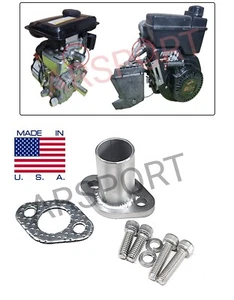 Exhaust Flex Pipe Adaptor for some small Brigg & Stratton Tecumseh 5.0-6.5 engin - Picture 1 of 7