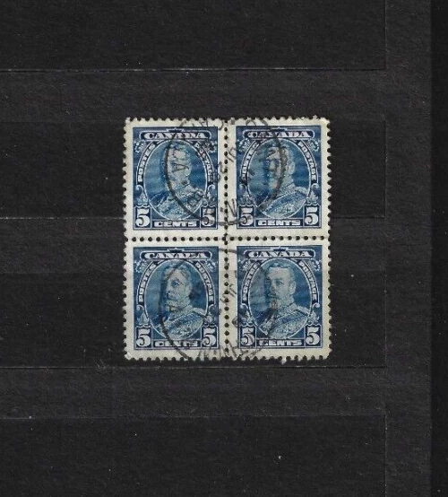 CANADA #221    BLOCK OF  4  USED  WELL CENTER - Image 1 of 1