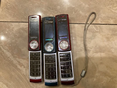 lote de 3 Samsung Juke SCH-U470 - 2-Rojo 1 AQUA azul (Verizon) incompletos Foto 1 de 4