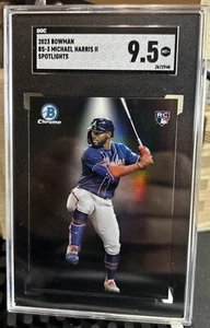 2023 Michael Harris RC Rookie Bowman Chrome Spotlights SGC 9.5 Atlanta Braves - Bild 1 von 2