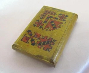 19C. ANTIQUE WOODEN CIGARETTE BOX - Picture 1 of 10