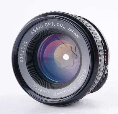 NEAR MINT ASAHI PENTAX SMC TAKUMAR 55mm F/1.8 MF Lens For M42 From JAPAN - Bild 1 von 4