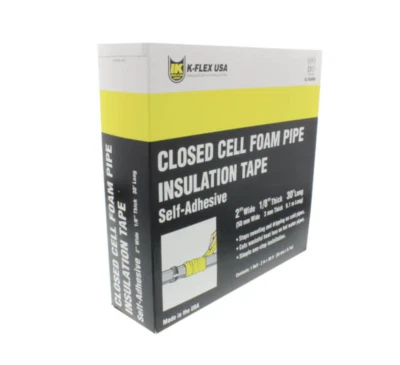 K-Flex R-1 Foam Rubber Insulation Tape 1/8" Thick 2" Wide 30ft Long - Image 1 of 2