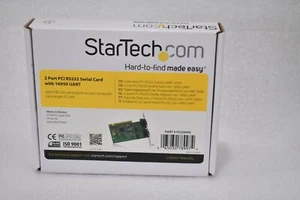 STARTECH PCI2S950 2 PORT PCI RS232 SERIAL ADAPTER CARD WITH 16950 UART - Picture 1 of 5