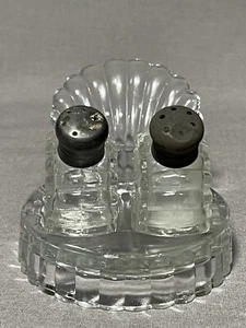 Vintage Klarglas 3 Stück Salz und Pfeffer Set, Truthahn Look - Bild 1 von 8