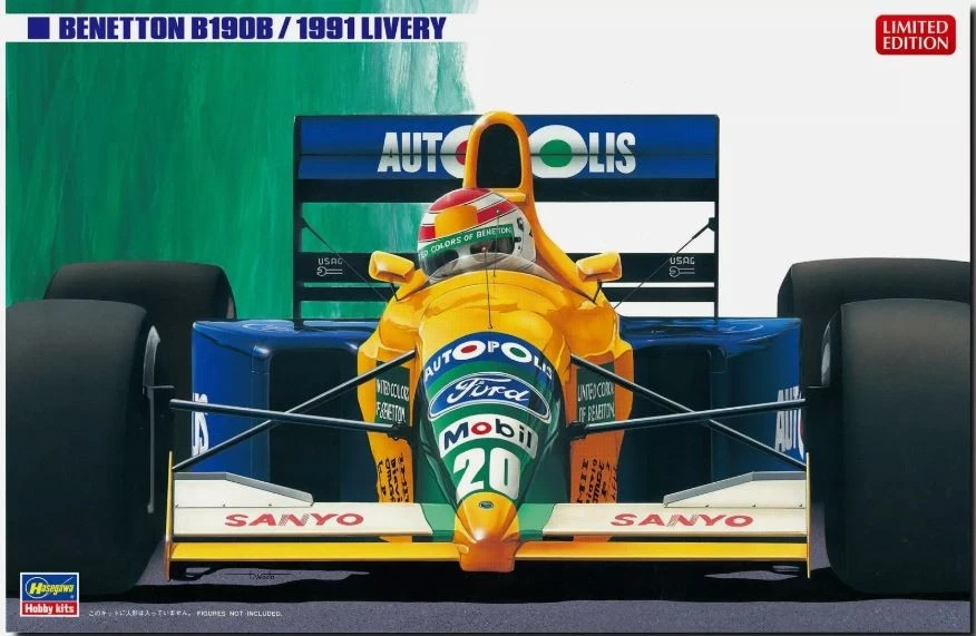 Modellino model kit formula 1 f1 Hasegawa  BENETTON B190B 1991 scala 1:24 - Immagine 1 di 1