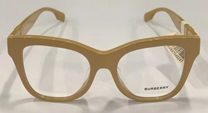 BURBERRY BE2388F 3990 Womens Full Rim Square Shape Eyeglass Frames Beige - Foto 1 di 15
