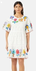 Gorman X Carolyn Gavin Embroidered Anglaise Pretty Flower Dress Size 14 $269.00 - Picture 1 of 20