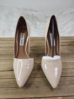 Steve Madden Tacón Frennz Nude Pat Tacón 7.5 Nuevo Con Caja  Foto 1 de 4