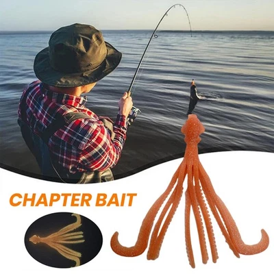 Fishing Supplies Mini Octopus Lures Octopus Fishing Baits Bite Lures for Night - Bild 1 von 4