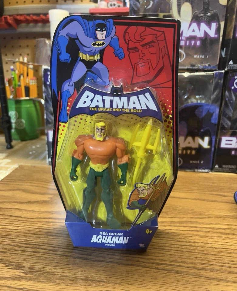 Sea Spear Aquaman From Batman Brave And The Bold Animated Series 5” NIP JLA - Imagem 1 de 1