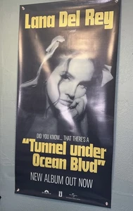 Lana Del Rey Banner Promo 20x40 Plattenladen Wussten Sie schon Tunnel Ozean Blvd - Bild 1 von 3