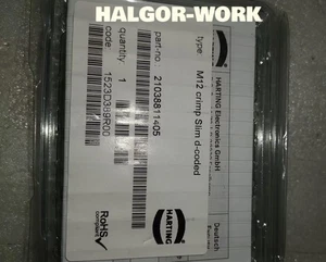 1PCS NEW M12 Crimp Slim D-Coded 21038811405   In Stock #YY - Afbeelding 1 van 3