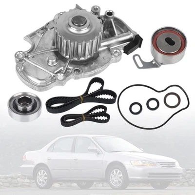 Timing Belt Kit w/ Water Pump Compatible with Honda Accord 1994-2002 TCKWP244 - Image 1 of 4
