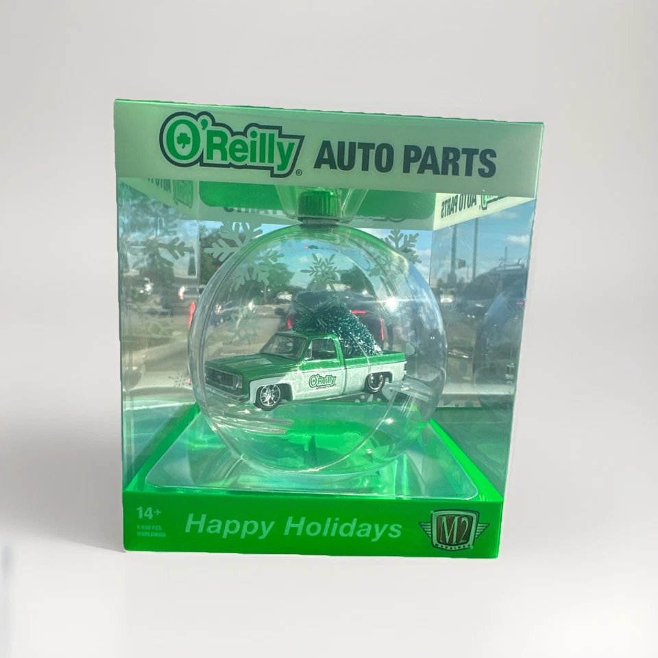NEW 2025 M2 O'Reilly Auto Parts Chevrolet 1979 Silverado Truck Ornament - Image 1 of 1