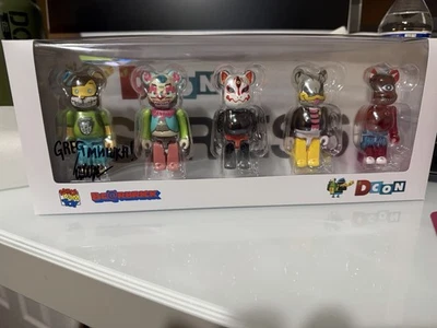 Bearbrick Medicom x Ron Enlgish Mishka Gondek Toleson D Con 2025 100% SIGNED - Image 1 of 4