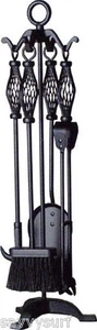 Fireplace Companion Set Fireside Accessories Fire Side Tools Poker Shovel Brush - Picture 1 of 1