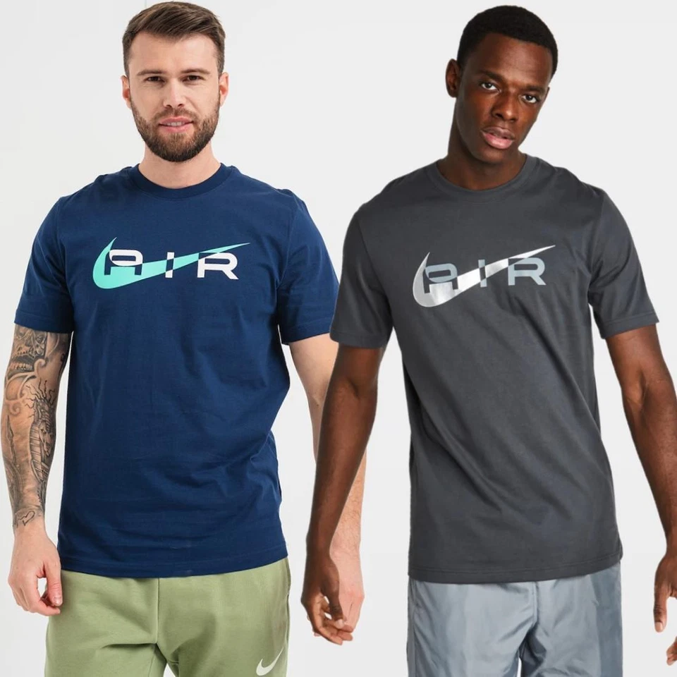 Nike Air Mens Club Swoosh Logo Tee Sportswear Graphic T Shirt - Image 1 of 1