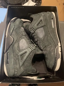 Size 10 - Jordan 4 Retro x KAWS Black 2017 TRIED ON OG ALL - Picture 1 of 7