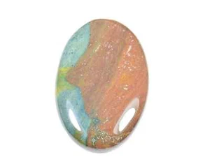 70Cts. Bloodstone Oval Healing Crytsal Cabochon Loose Gemstone 29X45X06MM Z759 - Bild 1 von 9