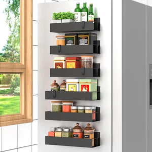 6 Pack Magnetic Spice Rack Organizer Storage for Refrigerator and Oven, Fridge O - Picture 1 of 7