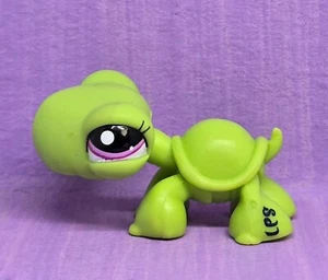 Figura de juguete Hasbro vintage coleccionable Littlest Pet Shop LPS Green Turtle #187 03 - Imagen 1 de 6