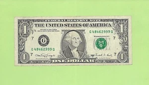 1988A $1 WEB FED PRESS G 4846 2999 Q .... FRONT PLATE-4, BACK-6 RUN-8 - Picture 1 of 2