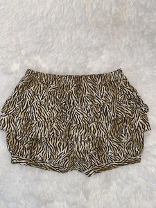 NUEVO CON ETIQUETAS GYMBOREE VERANO SAFARI ANIMAL PRINT VOLANTES BLOOMERS PANTALONES CORTOS NIÑAS 12-18 MESES - Imagen 1 de 3