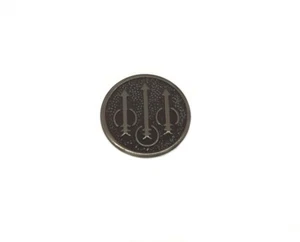 Scudetto stemma Beretta 3 frecce nero C97125 per guancette pistola 90099410 - Foto 1 di 2