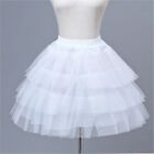 White Ballet Petticoat Ruffle Tulle Short Crinoline Bridal Petticoats Underskirt