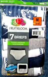 FRUIT OF LOOM Tag Free Briefs Set of 7 Pair, Boys Medium 10-12, NEW - Picture 1 of 3