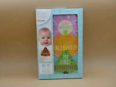 Pegatina para vientre de vacaciones de primer año de bebé con cabeza de pera/13 pegatinas para celebrar Foto 1 de 4