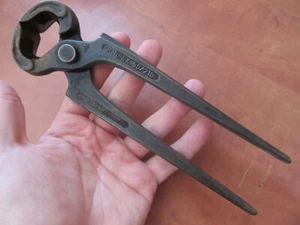 VTG OLD KNIPEX 50/210 250MM SHOEMAKER COBBLER PLIERS PINCERS CARPENTERS GERMANY - Picture 1 of 6