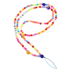 Rainbow Glass Mobile Phone Rope Women's Miss Chain Strap Lanyard Universal - Zdjęcie 1 z 12