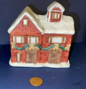 ENESCO Christmas Traditions Keramik Ferienhaus 1987 - Bild 1 von 5
