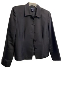 Ann Taylor LOFT  Women's Classic Black Button Down Lined Blazer Size 6 - Picture 1 of 5