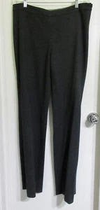 NUEVO CON ETIQUETAS Pantalones Akris 12 Mabel Pantalones L Gris Carbón Lana Mezcla Algodón Ret. $895!  - Imagen 1 de 8