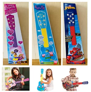 LEXIBOOK MY FIRST TOY GUITAR FOR KIDS PLASTIC NYLON DISNEY PIXAR 3+, 3 DESIGNS - Picture 1 of 13