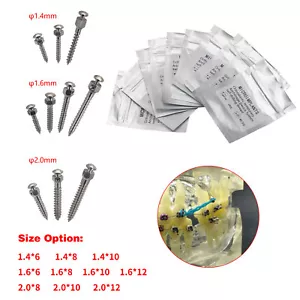 10pcs Dental Orthodontic Screws Micro Implants Mini Screw Self-Drilling 10 Sizes - Picture 1 of 16