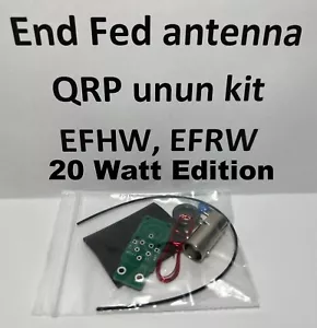 End Fed Media Onda EFHW 20 VATIOS Antena Ununun kit EFRW End Fed Aleatorio KM4CFT - Imagen 1 de 7