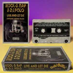 •KOOL G. RAP & D.J. POLO ~ LIVE AND LET DIE• ~1992 OG PRESSING~ (CASSETTE TAPE) - Picture 1 of 6