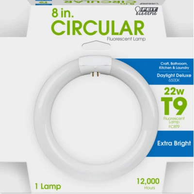 12 Pack Feit Electric 22 watt T9 8 in. Dia. Circline Fluorescent Bulb Daylight - Image 1 of 2